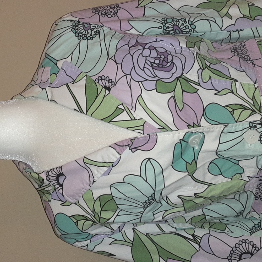 ANN TAYLOR LOFT: Floral Jacket - Stretch 10 - Picture 2 of 6